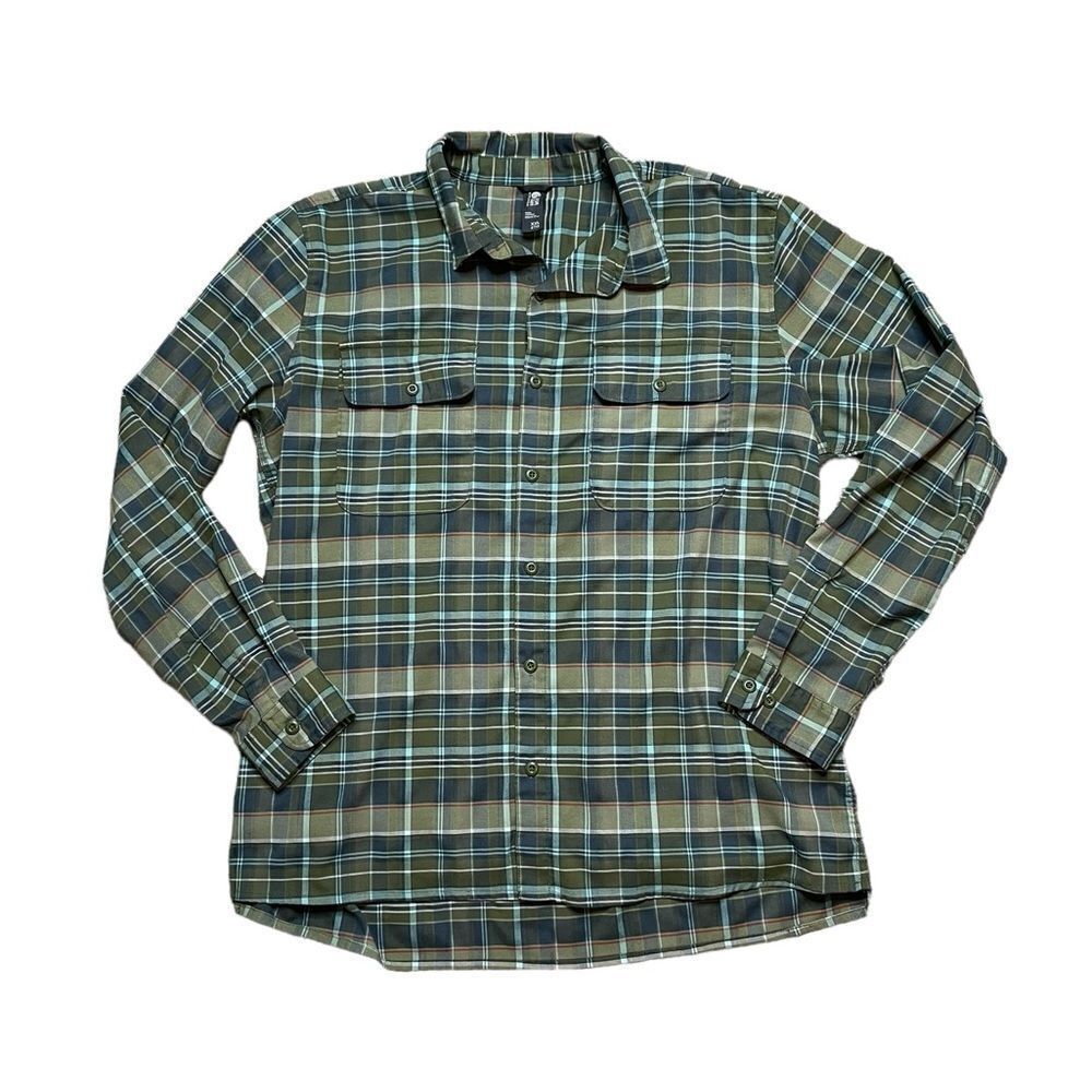 MOUNTAIN HARDWEAR Men's Voyager One Long Sleeve Plaid Shirt Size XXL